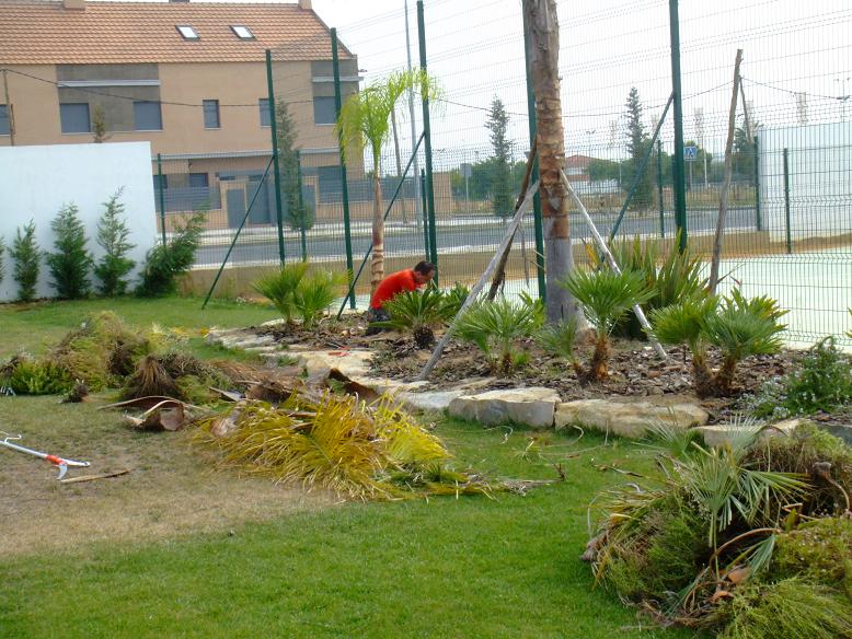 Mantenimiento de jardines.